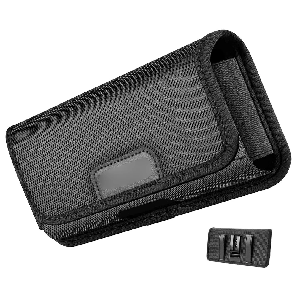

Mobile Phone Waist Bag 4 7 Inch Black Vertical Pouch Card Slot Belt Clip Adjustable Straps Nylon Material Outdoor Sports Daily