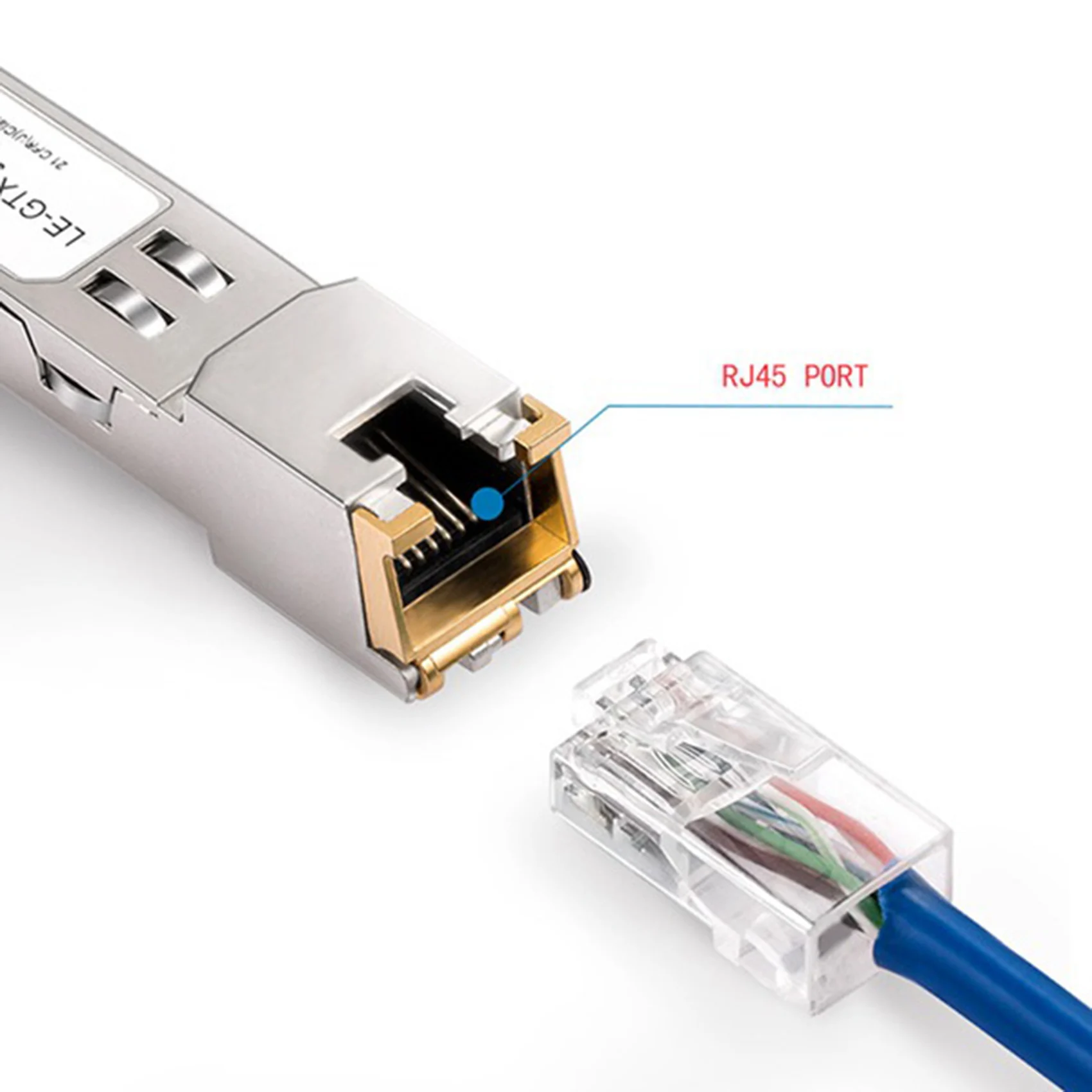 Moduł SFP RJ45 przełącznik Gbic 10/100/1000 złącze SFP miedzi RJ45 moduł SFP Port Gigabit Ethernet 1 szt