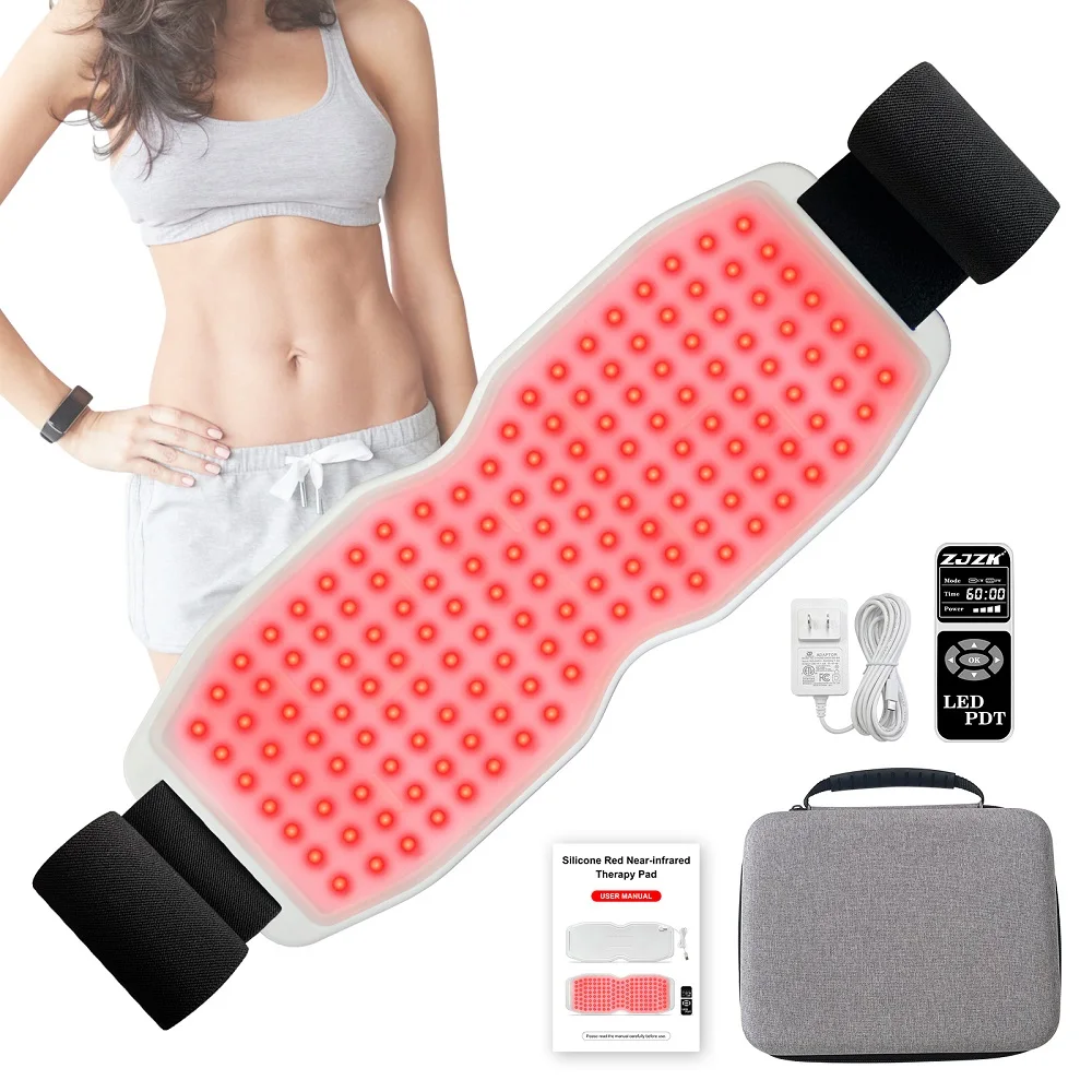 

ZJZK LED Red Light Therapy Pad 660nm 850nm 940nm Near-infrared Light Therapy Belt for Relax Muscles Improve Blood Circulation