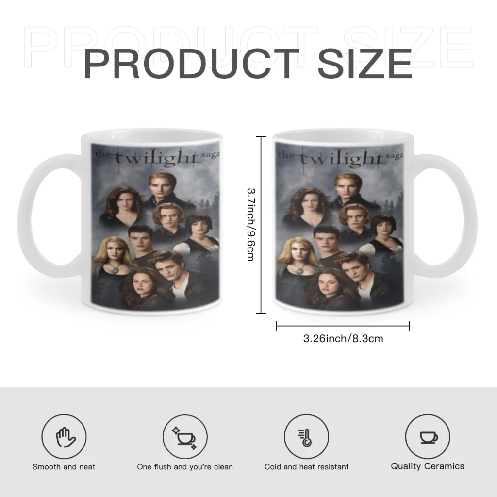 Classic Movie TV Film Twilight Coffee Mug 11oz Fun Ceramic Coffee Tea Cocoa Cup Handle Tea Drink Cup