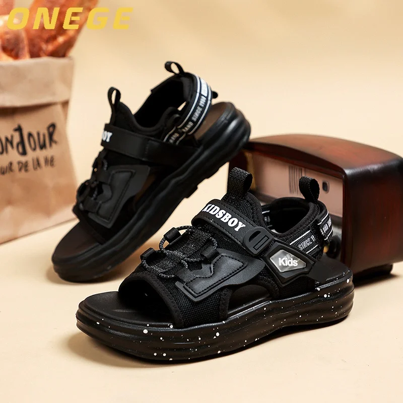 A Pair of Summer Fashionable Casual Children's Sandals for Boys, Simple Wear-Resistant Beach Shoes, Sports Outdoor Children's Shoes