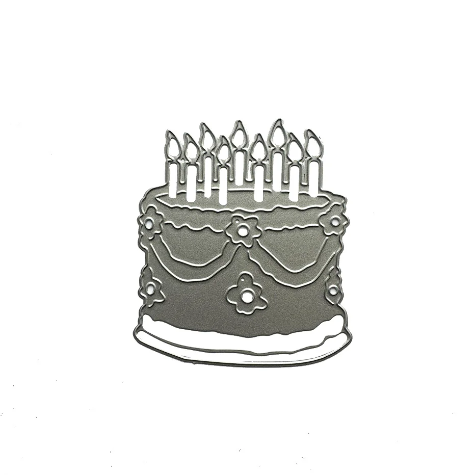 

Birthday cake Metal Cutting Dies for DIY Scrapbooking and Card Making Decor Embossing Craft Die Cut