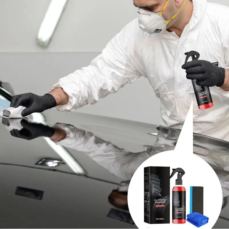 Car Degreaser Spray 120ml Car Stain Remover Automotive Exterior Cleaning Agent For Trucks Car Stain Remover Spray Car Coating