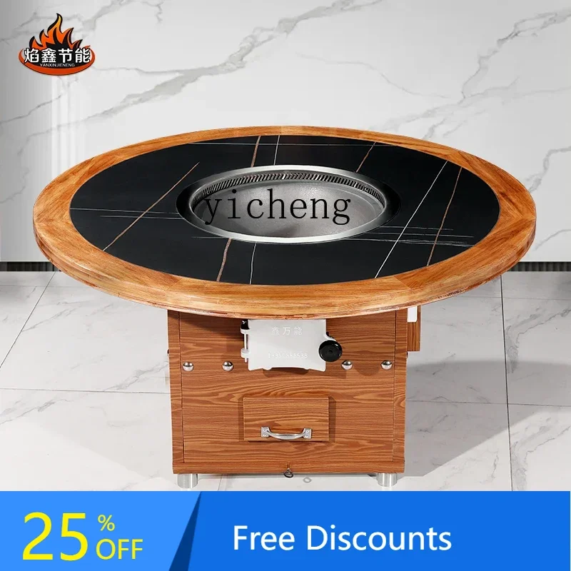 LYY  Smoke-Free Purification Firewood Chicken Dedicated Stove Iron Pot Stew Stove Table