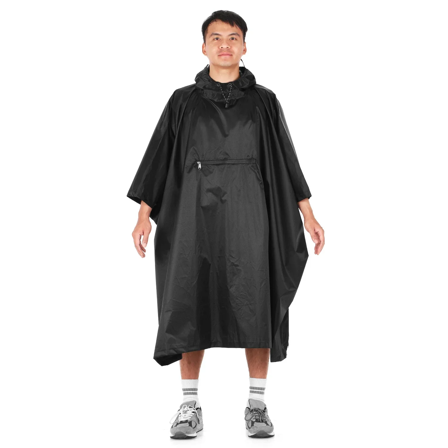 AliExpress LIXADA Lixada Hooded Rain Poncho Waterproof Raincoat Jacket Cycle Rain Cover for Outdoor Camping Hiking Fishing