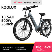KOOLUX X2  Adult  Electric Bicycle Men's E-City ebike City 500W 48V 15Ah Battery 26\