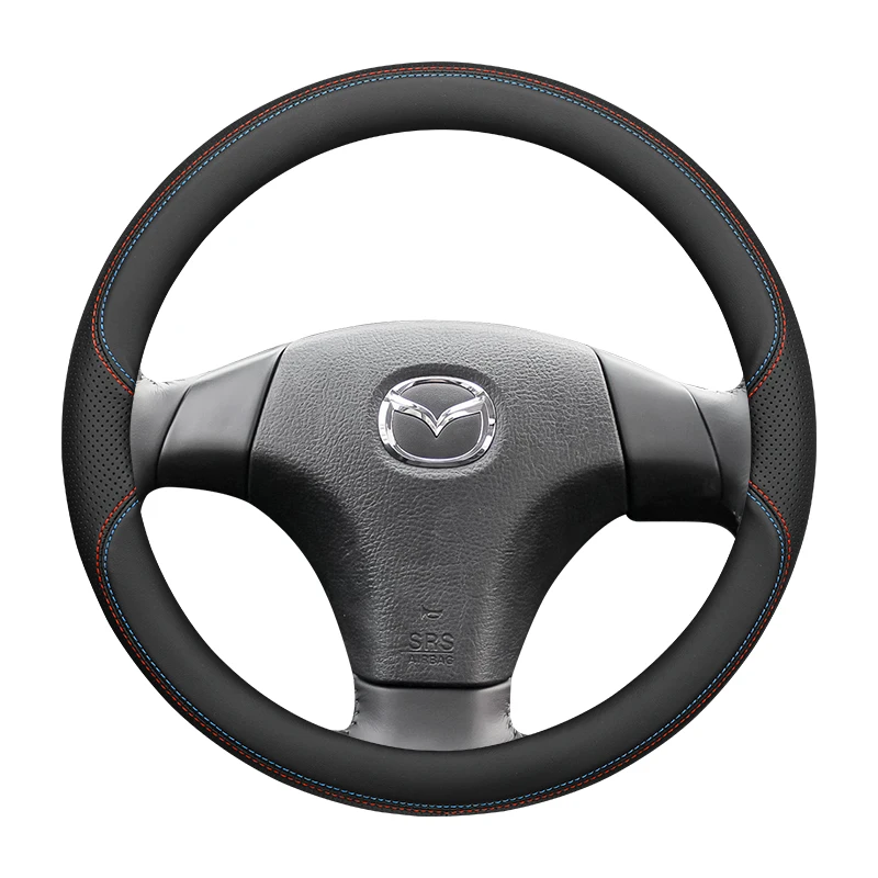 For Mazda 6 M6 Car Steering Wheel Cover Leather Special Ultra-thin Anti-skid Car Handle Cover Universal All Seasons Accsesories