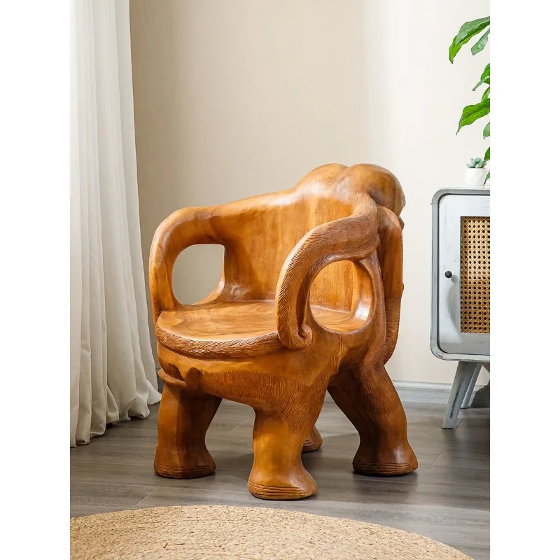 Household door shoe change stool animal seat creative wooden pier stool low stool solid wood back chair pier