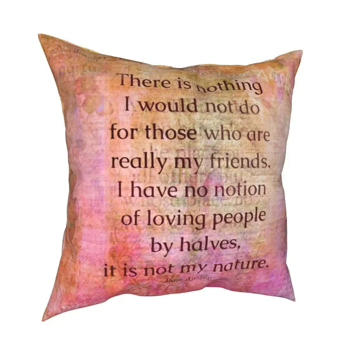 Jane Austen Love Quote Pride and Prejudice Pillow Cases Classic Cushion Covers Decor Throw Pillow Case Cover for Home 45*45cm