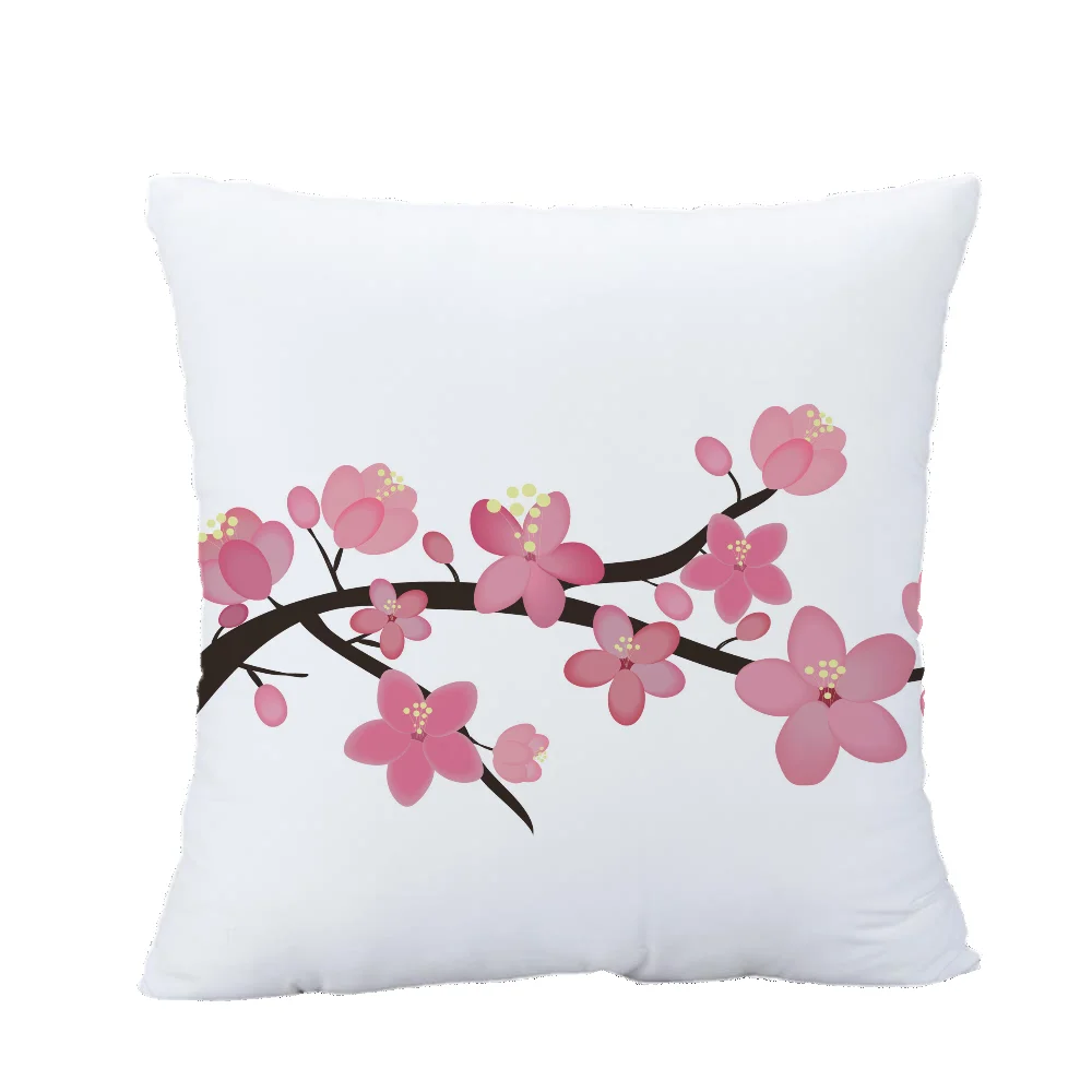 Cherry Blossoms Pink Christmas 2024 Decoration Christmas Cushions Cover Malbon Korda Nutcracker Sleeping Pillows Halloween Ive