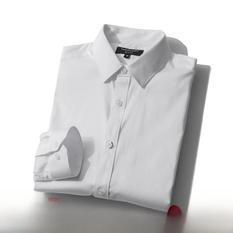 Premium Elastic Breathable Silk Cotton Business Casual Shirt New Zealand Beef Goods High End Shirt for Men Standard Fit Long ...