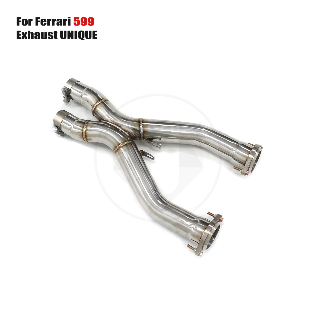 UNIQUE Exhaust Middle Section Stainless Steel Front Tube for Ferrari 599 V12 6.0L X Pipe Car Vehicle Engine Performance System