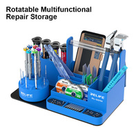 RELIFE RL-001H Rotatable Multifunctional Repair Storage Rack Mobile Phone Repair Accessories Storage Organizing Holder