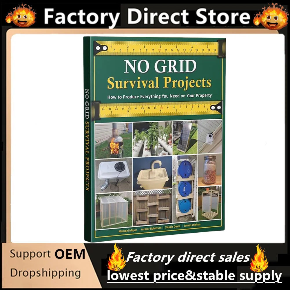 

NO GRID Survival Projects How To Produce Everything You Need On Your Property Paperback Book In English A5 Page 2025 New