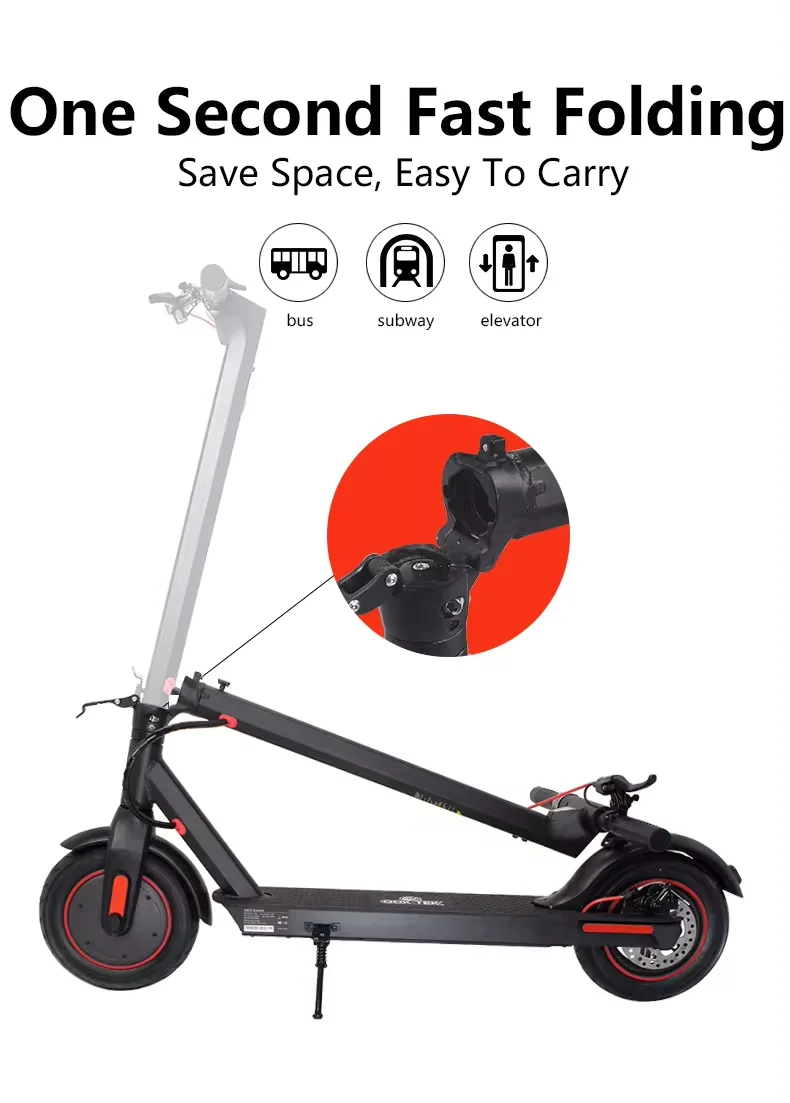 500W Adults Electric Scooter Unisex V10 Model With 15ah Battery Powerfuful Self-Balancing Foldable E-Scooter EU US