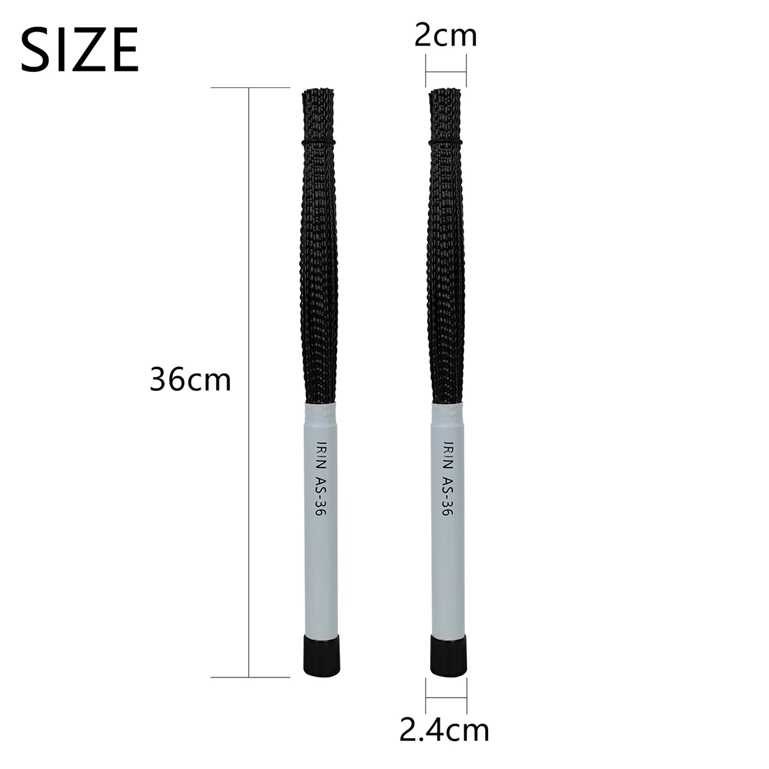 1 Pair Drum Stick Brush ABS Nylon Drum Brushes Jazz Drum Sticks Brushes Rod Percussion Instrument Accessories