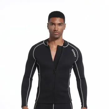 DEMMET Langarm Split Neoprenanzug Top Hose Scuba Neopren 1,5 mm/3 mm Tauchoberteil Warm für Männer Unterwasser Speerfischen Surfen