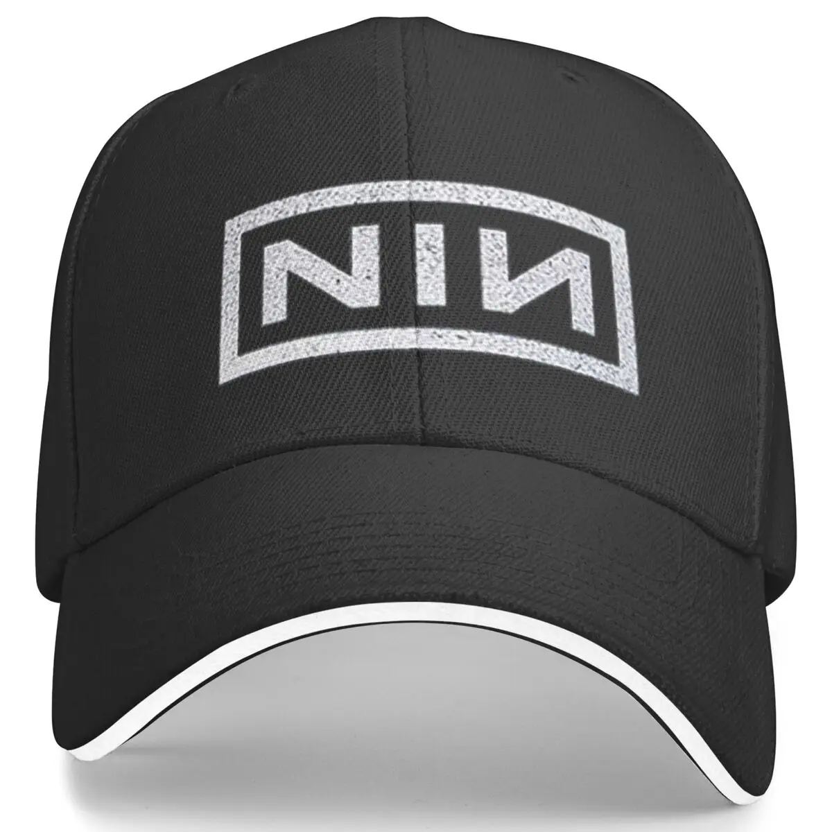 Summer NIN Retro Logo Cap Men Women Adjustable Golf Hat Nine Inch Nails Rock Band Baseball Caps for Outdoor Wear