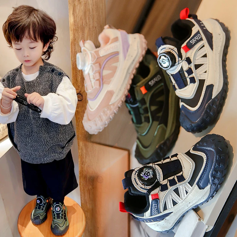 

New Winter Children's Cotton Shoes for Girls, Princess Soft soled Sports Shoes, Girls' Velvet Warm Dad kids cotton Shoes