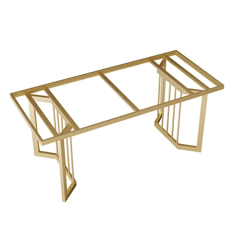 Inlaid tile table legs bracket rock slab table legs stainless steel embedded