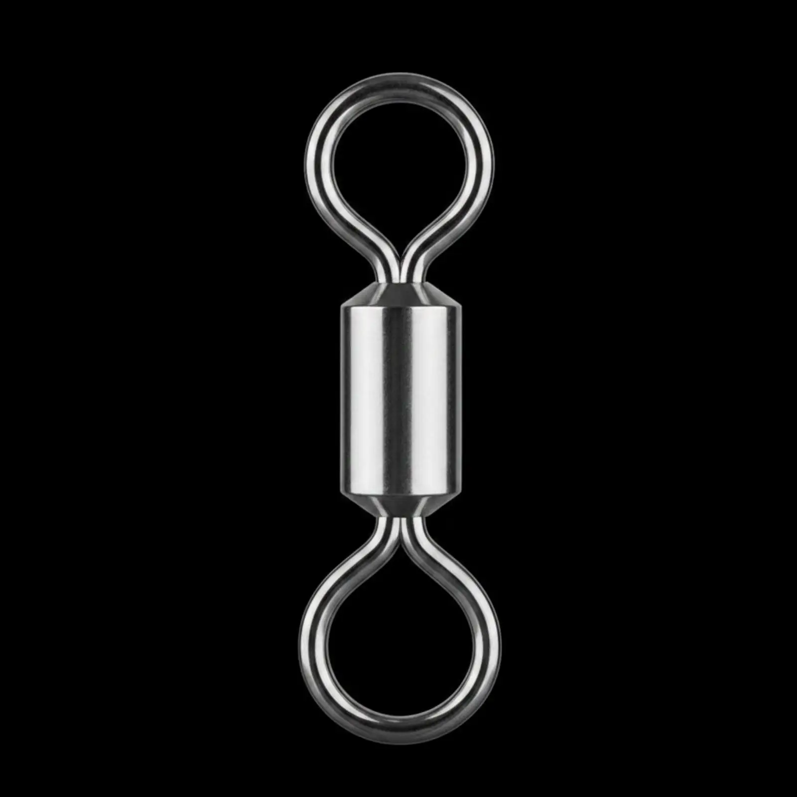 Rustproof Titanium Alloy Fishing Swivel Connector for Line to Leader Lure Hook Saltwater Freshwater Rigging