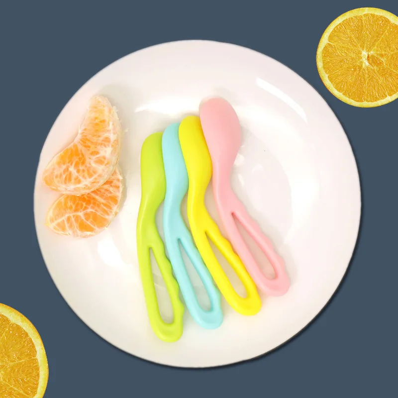 

Набор ложка и вилка с ящиком для хранения для малышей, маленьких мальчиков, девочек, Сгибаемая однотонная ложка, вилка, посуда, товары для кормления новорожденных