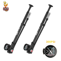 DNM 300PSI Bicycle Portable Air Pump For Air Shock Absorber Bike Air Front Fork Bicycle Tire Mini Pump  Bicycle Accessories