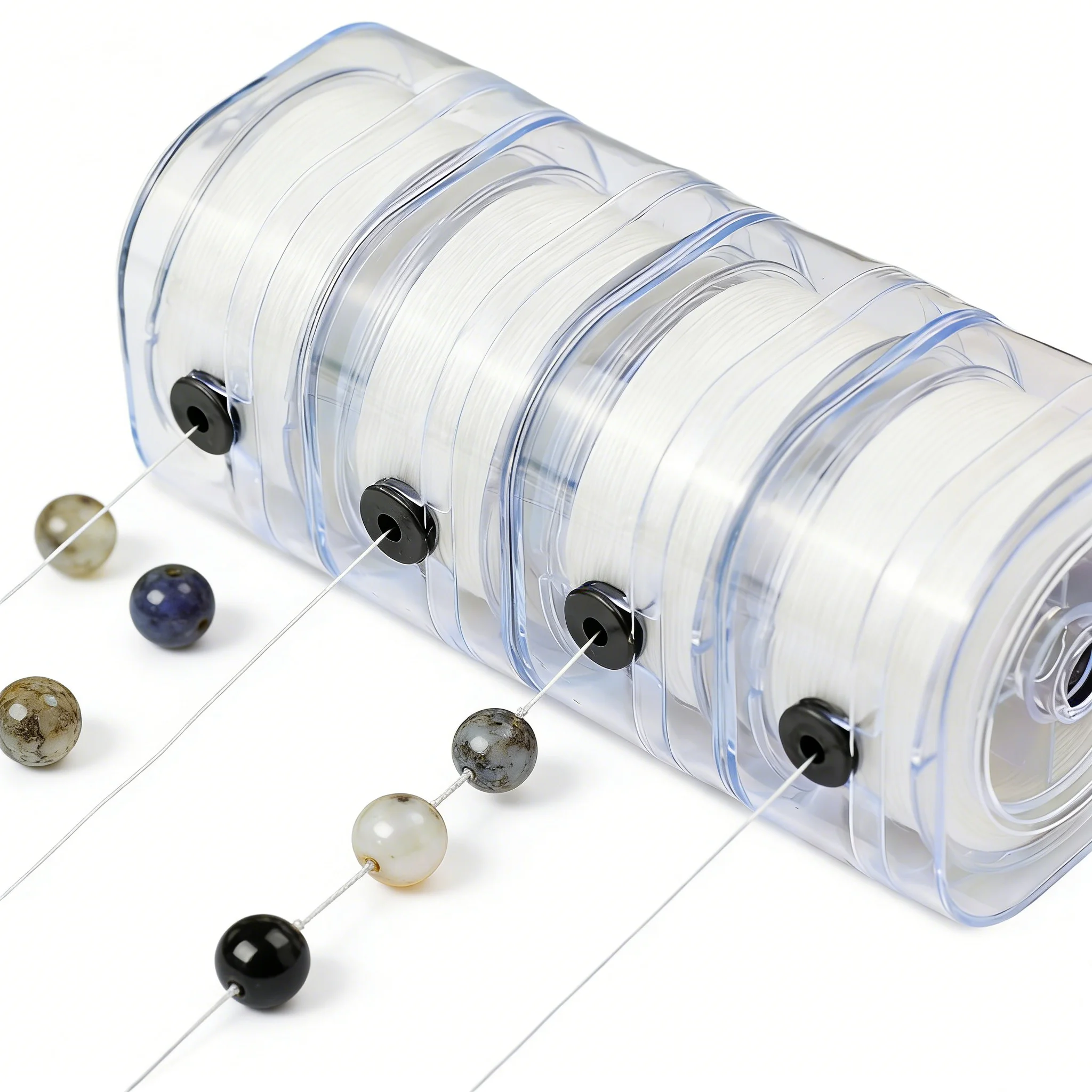 

Эластичный шнур для бисероплетения 0,8 мм (1/2/3 рулона) для браслетов, ожерелий, изготовления украшений своими руками