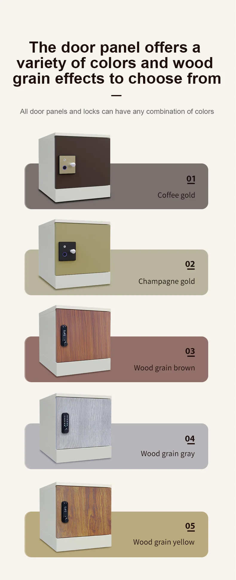 Glass Door Filing Cabinet Parcel Locker Office Documentory Storage Security Assembly Metal Box Smart Locking System New Design