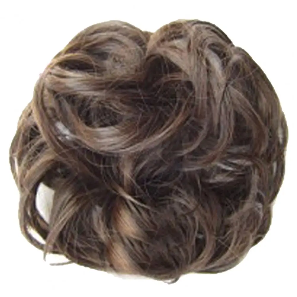 Hair Bun Synthetic Hair Buns Extensions Messy Curly Elastic Hair Scrunchies Hairpieces Synthetic Chignon Donut Updo Hair Pieces