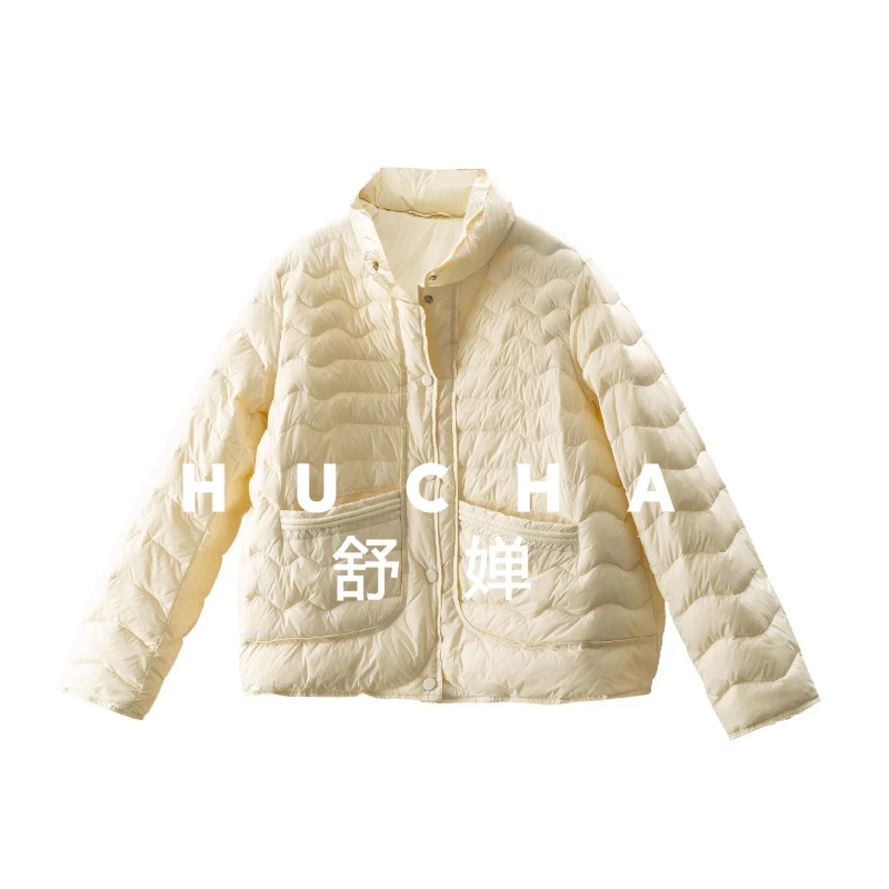 

Winter High-quality Wears A Peace of Mind 90 White Duck Down Stand-up Coat Women Casaco Feminino Inverno 2025