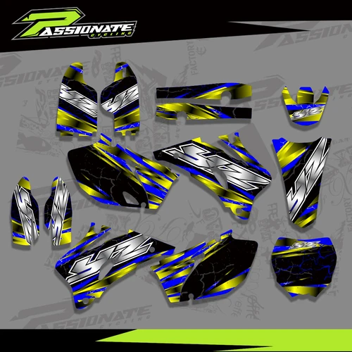 Imagen 2 del producto Para Yamaha YZ250F YZ450F YZ 250F 450F YZF 250 450 2006 2007 2008 2009 calcomanías de fondo gráfico de motocicleta pegatina personalizada