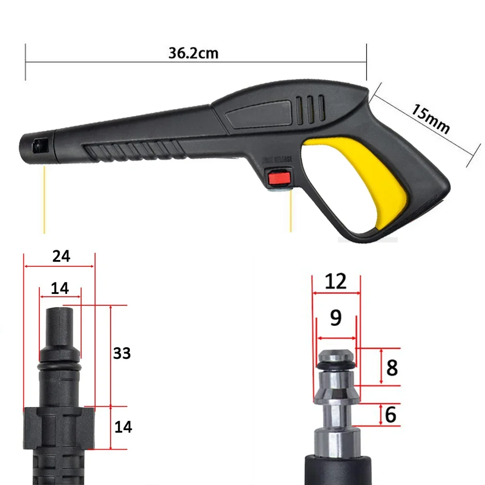 Group Pistolet à Jet d\'Eau pour Lavage de Voiture, Buse de Lance, Arme pour Lavor Wash Vax Artisan Briggs amp Stratton, Nettoyeur à Pression