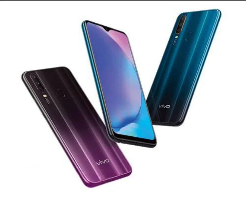 الأصلي VIVO Y17 4GB 128GB 5000mAh 20MP أربعة كاميرات ثنائي المحرك شحن سريع 6.35 بوصة 720 × 1544 (HD +) LCD 4G هاتف ذكي