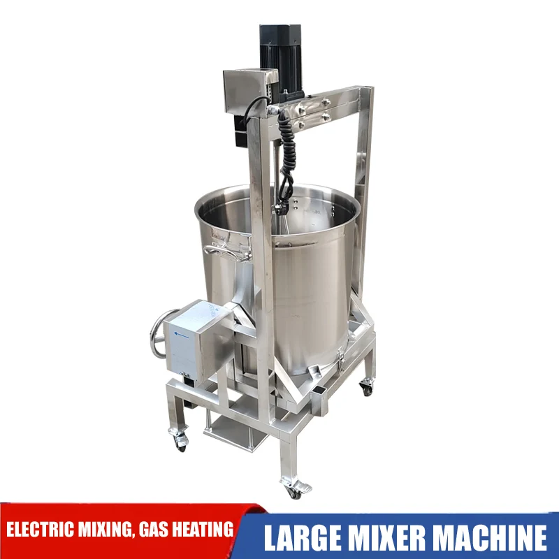 Automatic Hot Pot Frying Machine Small Mixer Jam Boiling Sauce Machine Chili Sauce Deep Frying Filling And Stir Frying Machine