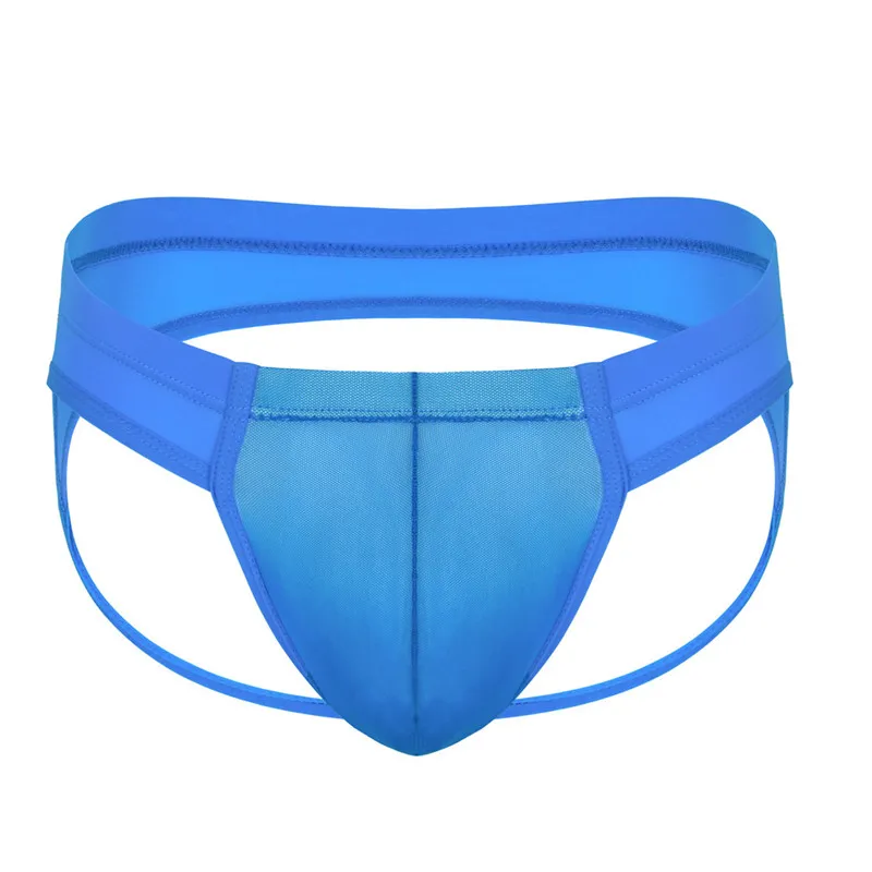 6PCS Men's Low Rise Underwear Thongs G-string Double Lingerie See Through Mesh Penis Pouch Underpants Hombre Panties Transparent