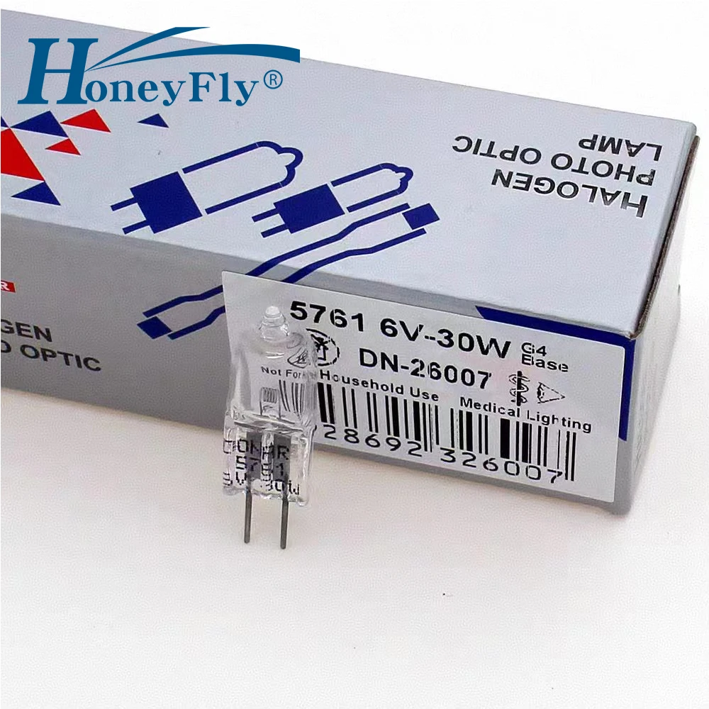 

Лампа галогенная HoneyFly G4 JC 6V 30W кварцевая для микроскопов 64265-OS, 5761-PH, Nikon E400, Olympus CX31, CX41, CKX41, GX41