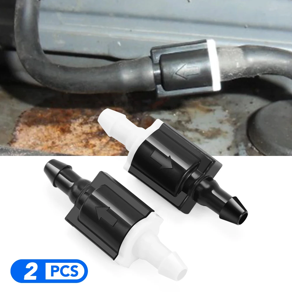 2pcs Car Wiper Washer Windshield Check valve For Volkswagen Tiguan Polo Passat CC Golf Teramont EOS Scirocco Sharan Fox Ameo