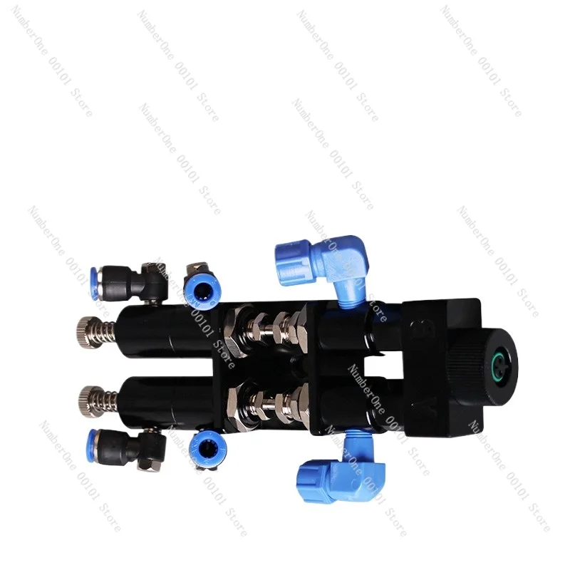 MYD229 Dual Liquid Dispensing Valve Dual Component Glue Mixing Needle Type Round Mouth Dual Liquid Valve