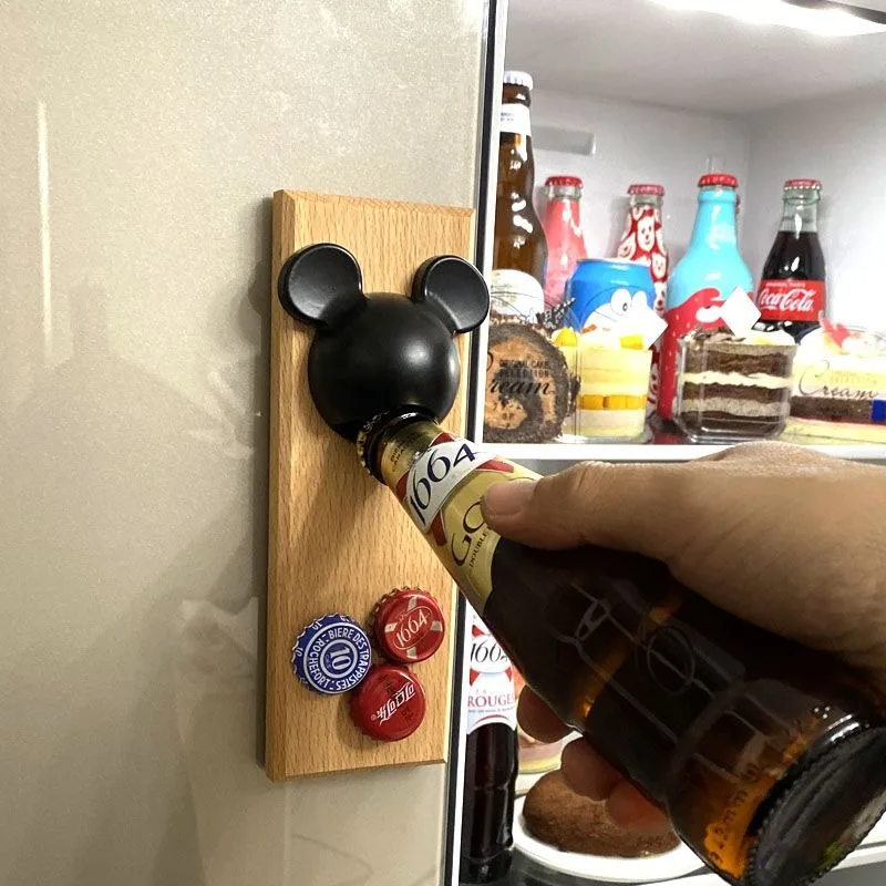 Creativity Disney Mickey Opener Fridge Magnets Cartoon Beer Bottle Opener Refrigerator Magnets Home Accessories Cute Decorations