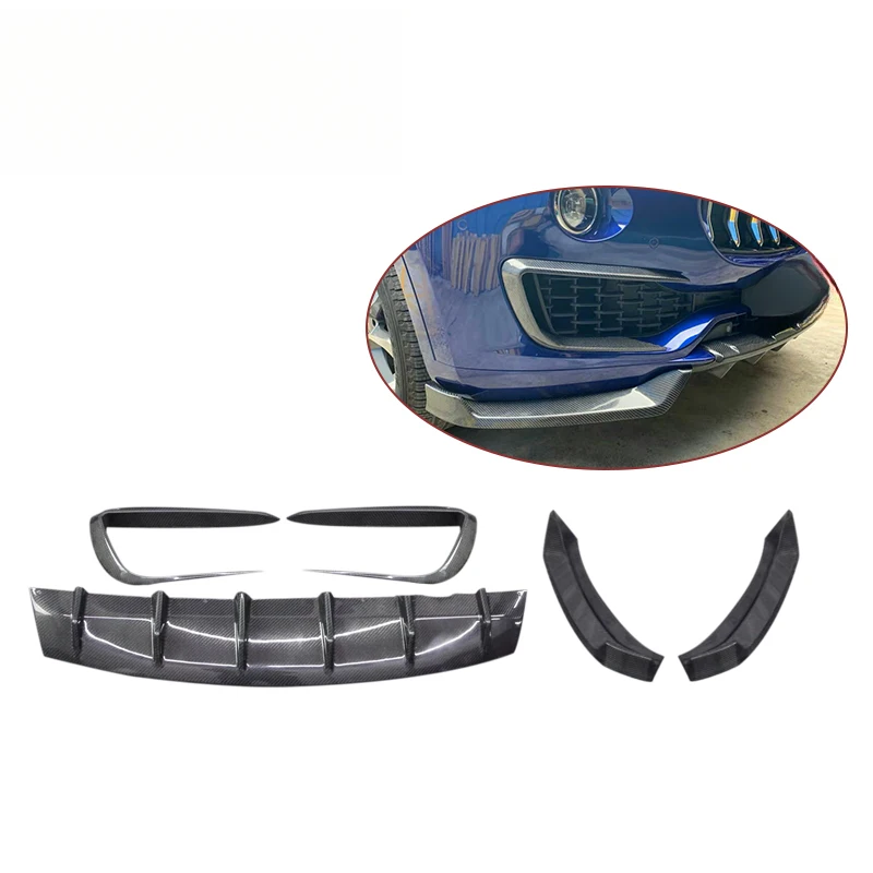 

SW Style Carbon Fiber Body Kit Front Bumper Lip Separator Rear Diffuser Roof Wing Spoiler