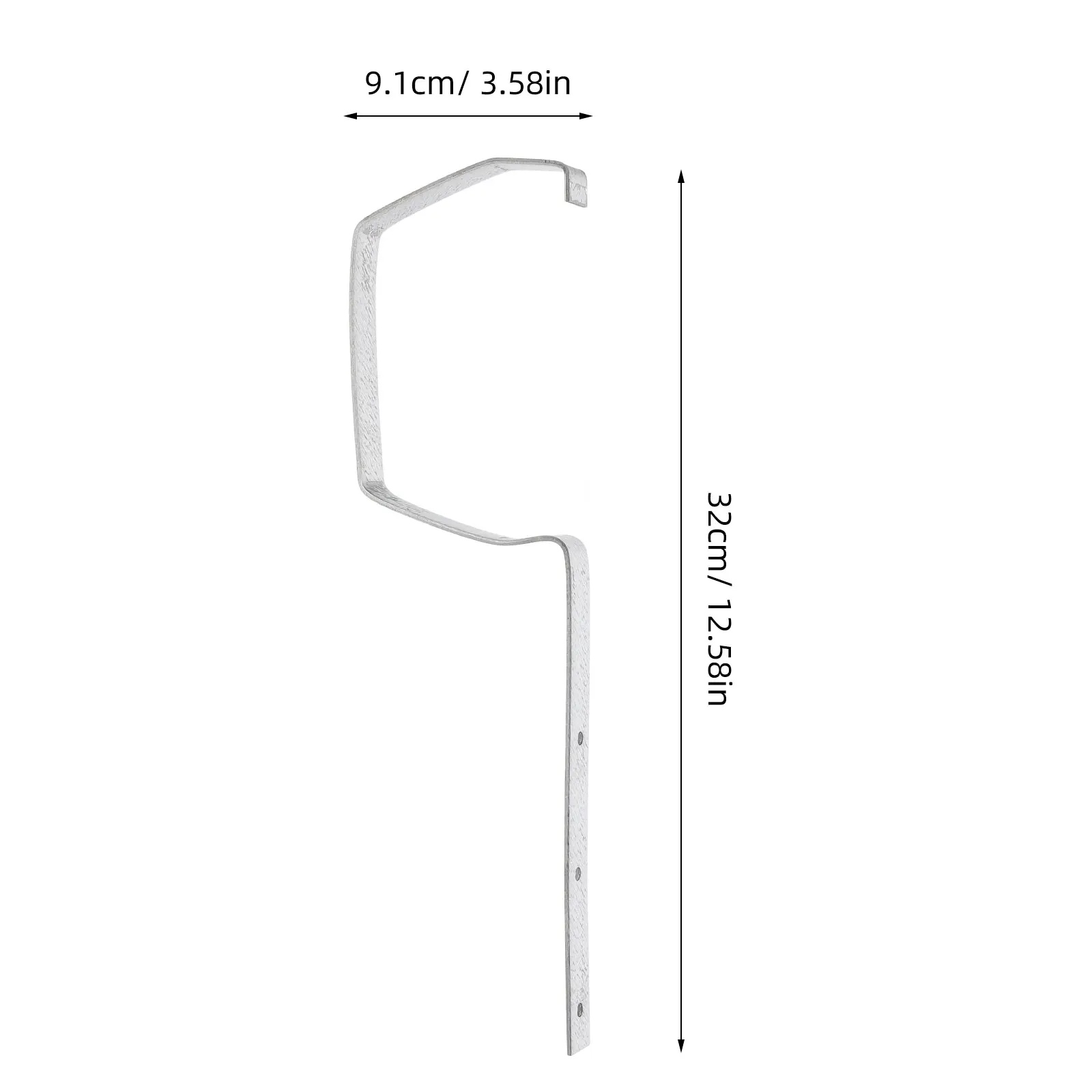 3pcs Metal Support Brackets Heavy Duty Rain Mounts Weatherproof Long-Lasting Roof Hardware Outdoor Wall Downspout Drainage