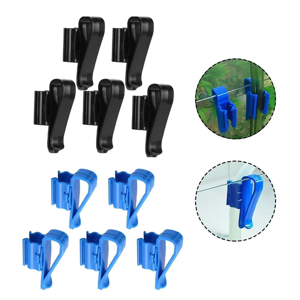 5pcs Fish Tank Clamp Mounting Clip Aquarium Hose Holder For Water Pipe Dia 8-16mm Aquarium Hose Clamp Fish Tank Tubing Holder