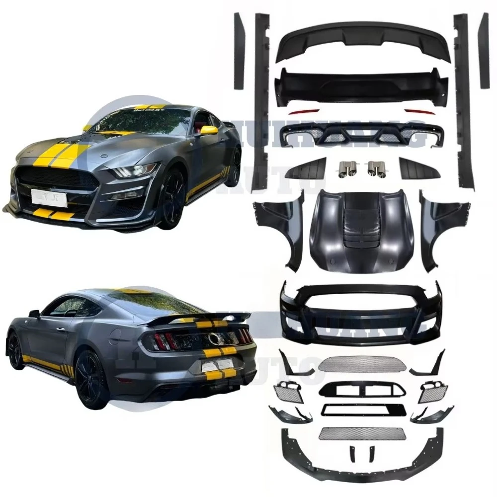 

Factory Direct Sale Auto Body System Conversion Facelift Bumpers Body Kit For Ford Mustang 2018-2022 Upgrade To GT500