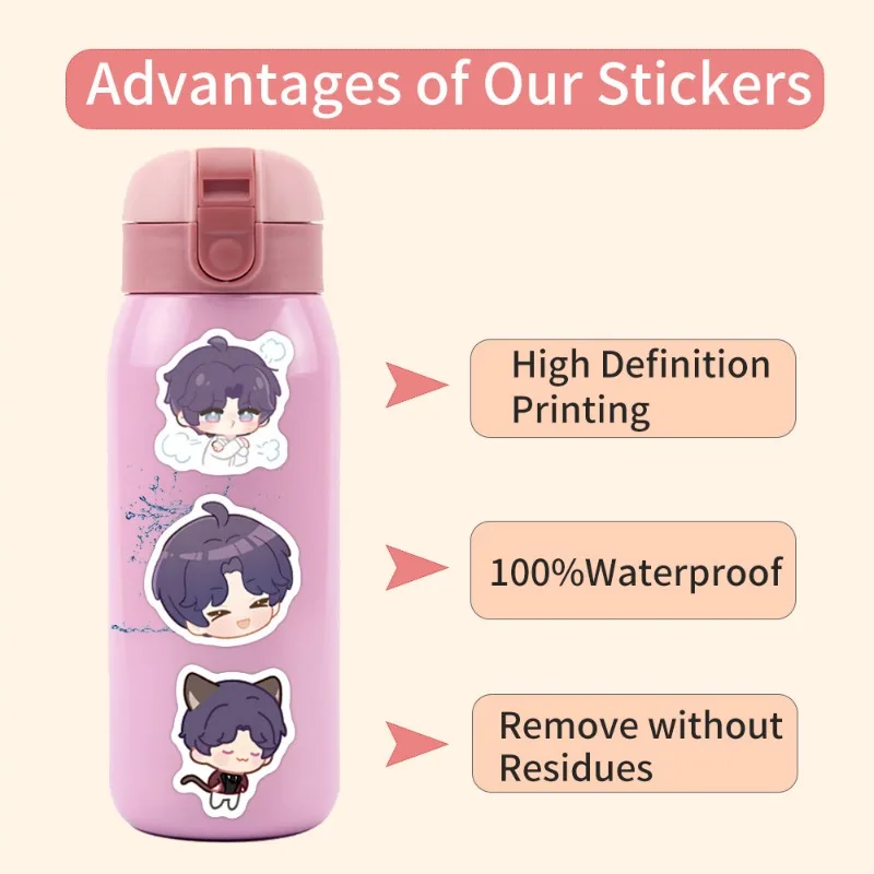 100Pcs/Set Game Cartoon Love and Deepspace Graffiti Stickers Rafayel MO Qi Yu Cool DIY Suitcase Guitar PVC Sticker