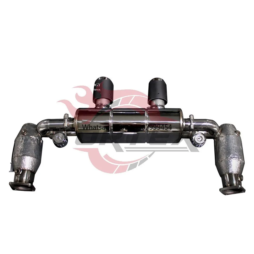 

Vortex High Performance Stainless Steel 304 Mirror Polished Exhaust for 911 991.2 S 4S GTS 3.0T 2015-2019 Racing