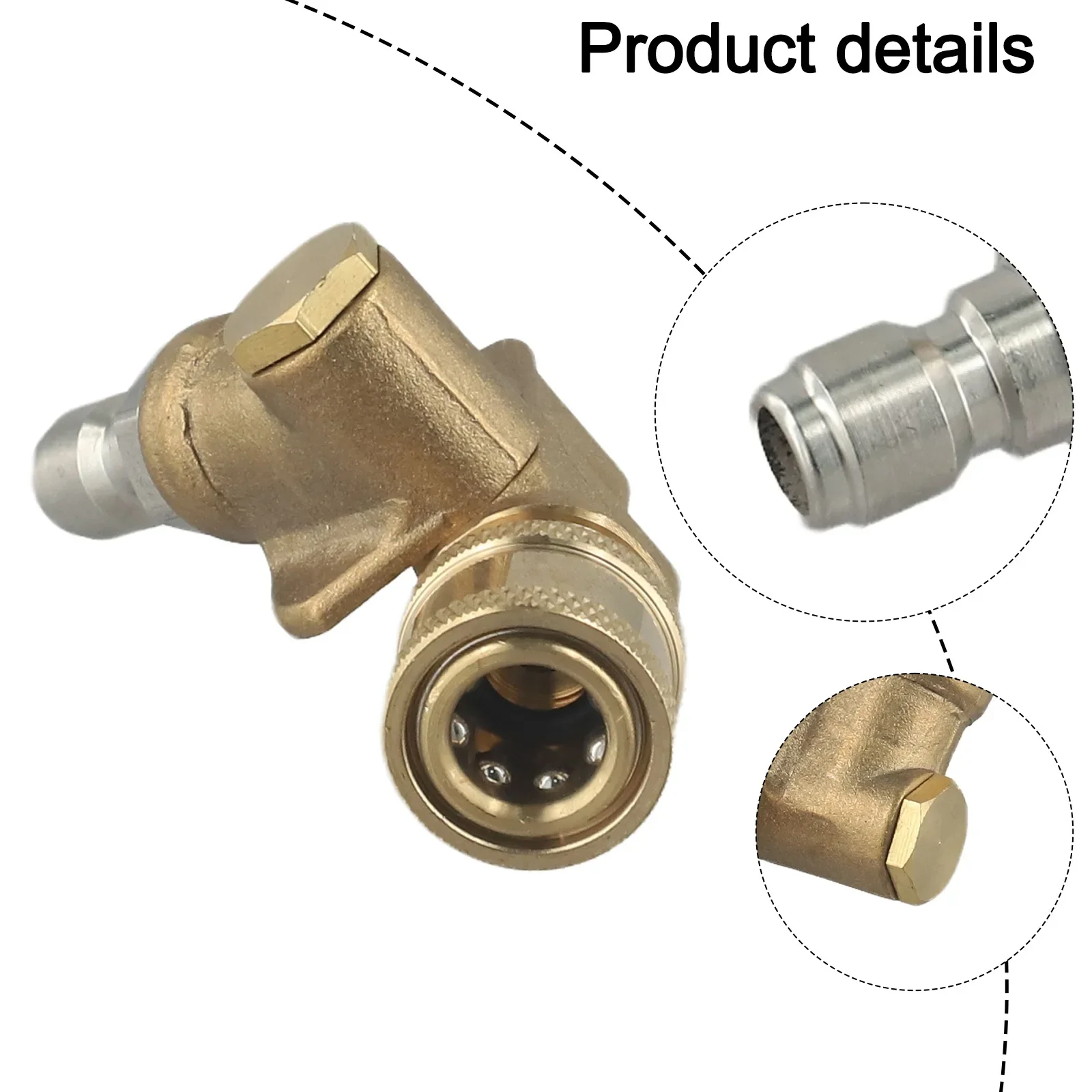 

High Pressure Nozzle Cleaning Connector Car Wash 12mm Quick Connector Tight And Secure Seal Versatile And Easy To Use