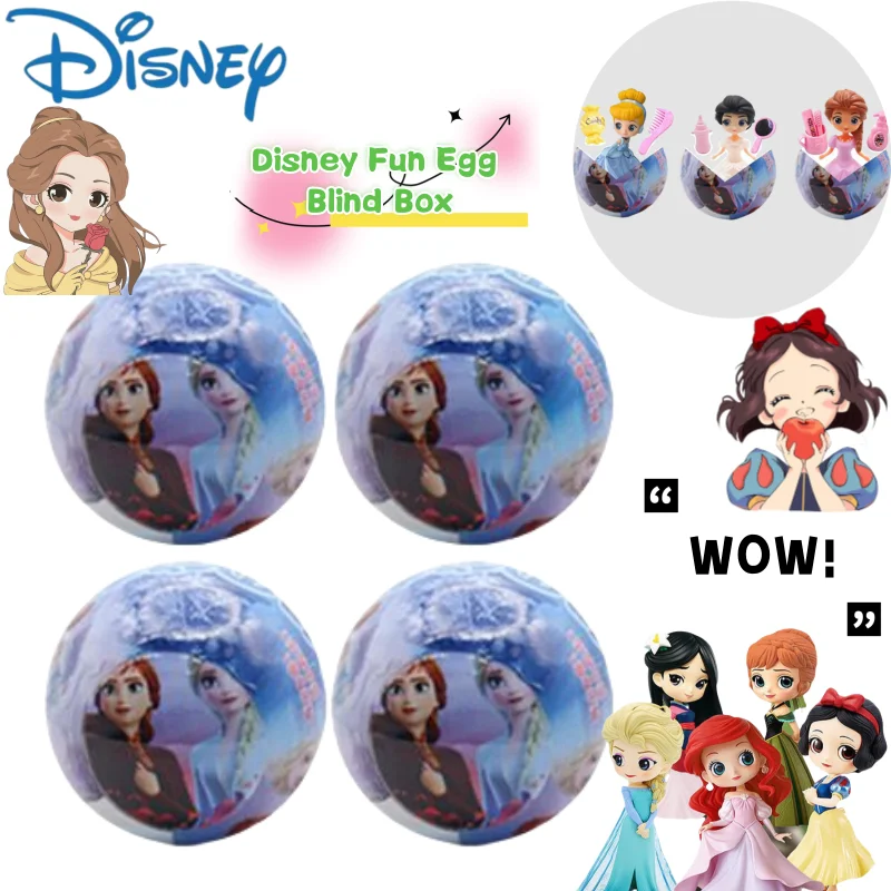 

Disney Fun Egg Blind Box, креативная ценная детская головоломка с героями мультфильмов «сделай сам», игровой домик, демонтаж, забавная игрушка-сюрприз, подарки