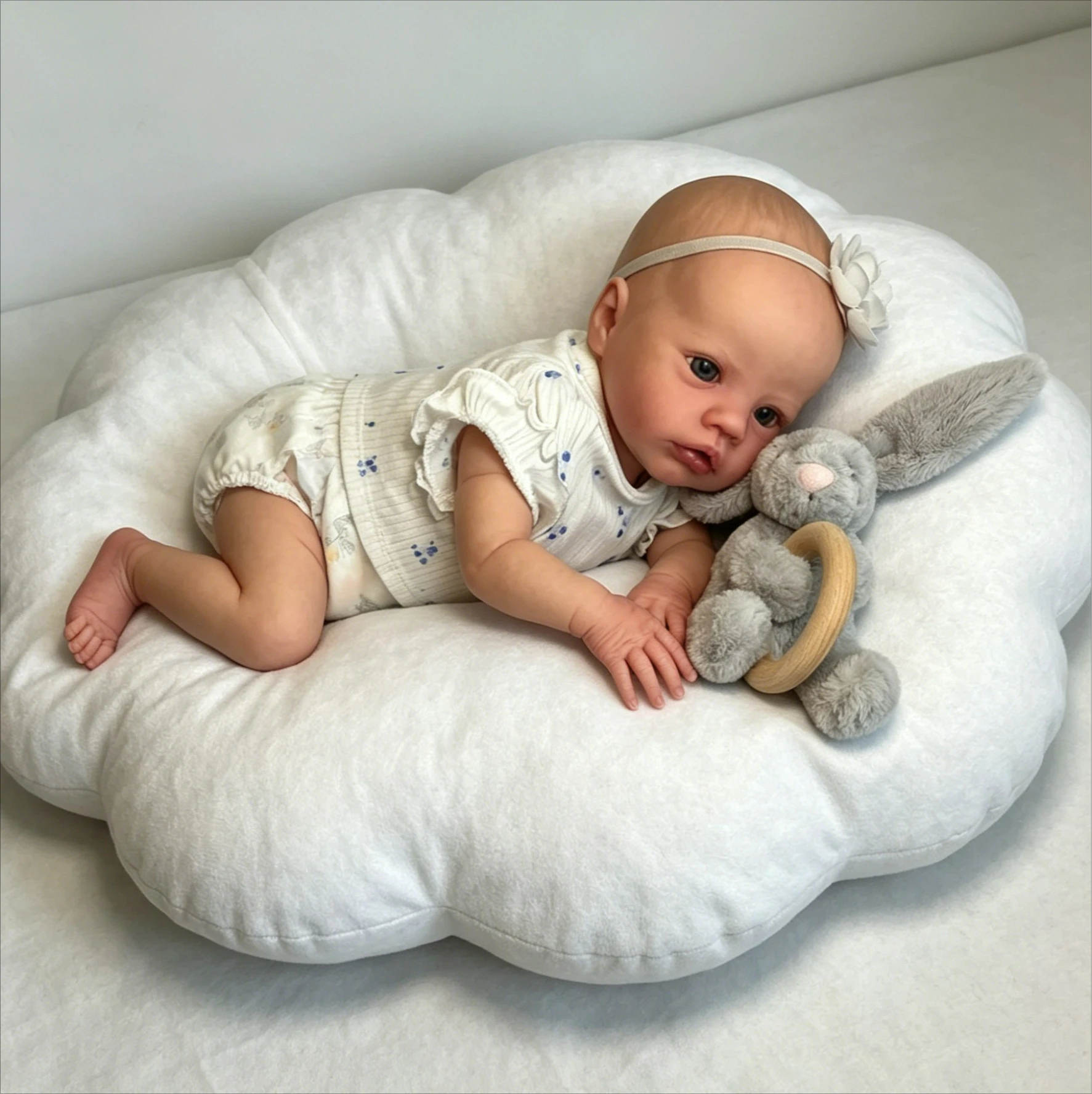 

Реалистичная кукла-реборн для малышей 48 см, кукла-девочка Примроуз с аналогичной одеждой и рисованными вручную волосами