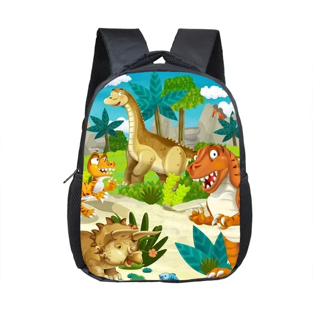 12 inch Customize Your Logo Name Image Toddlers Backpack Animals Dinosaur Children School Bags Baby Toddler Bag